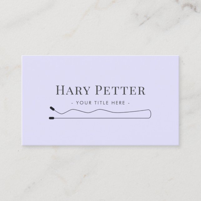 Minimal Lavender Business Card (Front)