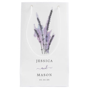Minimal Lavender Hotel Wedding Gift Bag