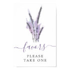 Minimal Lavender Purple Favors Sign