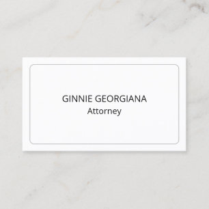 Minimal Law Professional Business Card