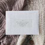 Minimal Leaf | Dusty Purple Guest Address Labels<br><div class="desc">These minimal leaf dusty purple guest address labels are perfect for a boho wedding. The design features a simple greenery silhouette in light lavender purple with classic minimalist style. Customise each label with the name and address of your guests. 21 labels per sheet. Add each sheet that you need to...</div>