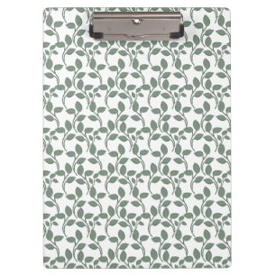 Minimal Leaf Seamless Pattern Elegant Botanical Clipboard