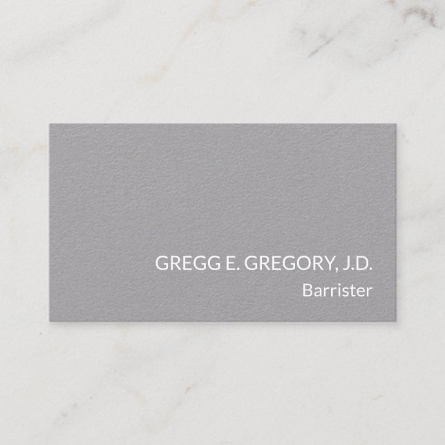 Minimal, Legal Professional Business Card (Front)