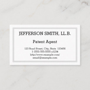 Minimal Legal Professional Business Card