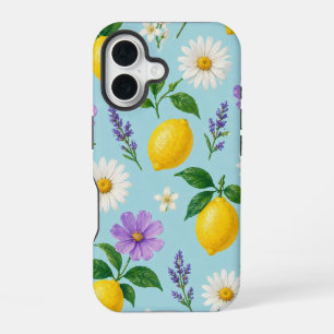 Minimal Lemon Floral Phone Case