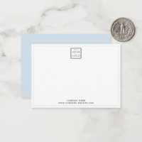 Minimal Light Blue Business Logo Company Name   
