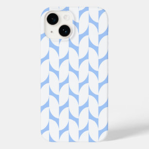 Minimal Light Blue Geometric Pattern Phone Case