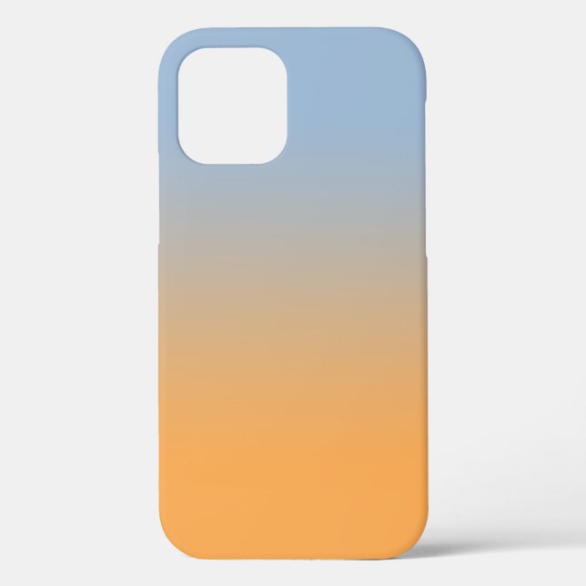 Minimal Light Blue to Orange Gradient Case-Mate iPhone Case (Back)