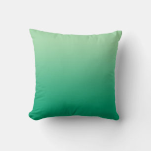 Minimal Light to Dark Green Gradient Cushion