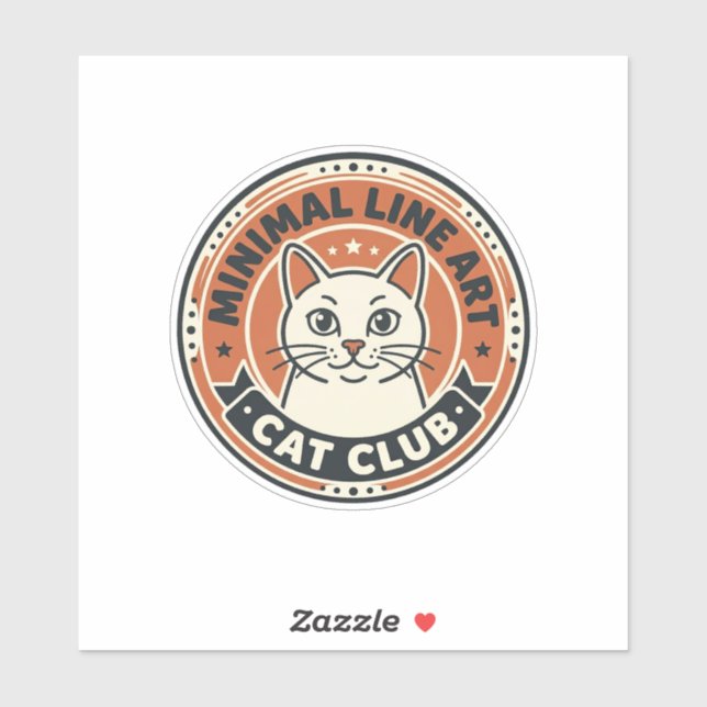 Minimal Line Art Cat Cat Lover Gift - Minimal Line (Sheet)