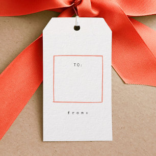 Minimal Lines Holiday Gift Tags