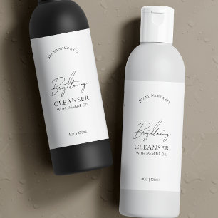 Minimal Logo 4 OZ Dropper Bottle Waterproof Label