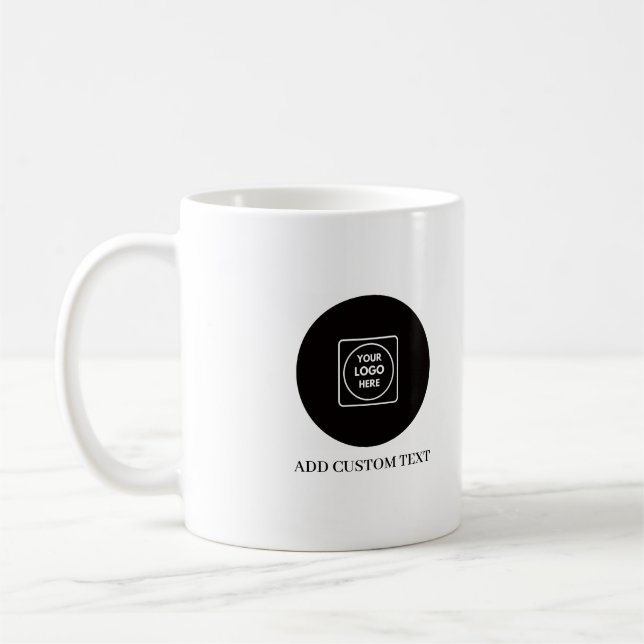 Minimal Logo Business Branding Design mug (Left)