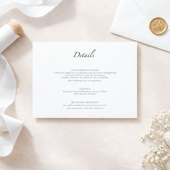 Minimal Luxury Modern Elegant Wedding Suite Insert (Creator Uploaded)