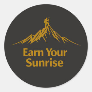 Minimal Luxury Motivation Design Classic Round Sticker