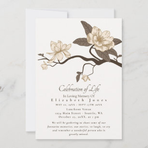 Minimal Magnolia Celebration of Life Funeral