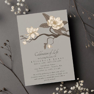 Minimal Magnolia Celebration of Life Funeral