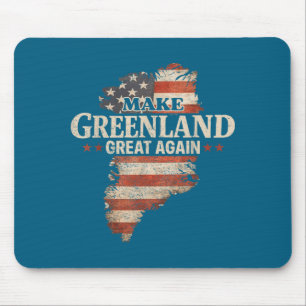 Minimal Make Greenland Great Again For Mouse Mat