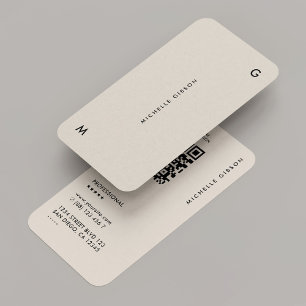 Minimal Marketing Modern Professional Sand Business Card