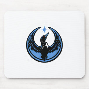 Minimal Minnesota Rebel New State Flag Mouse Mat