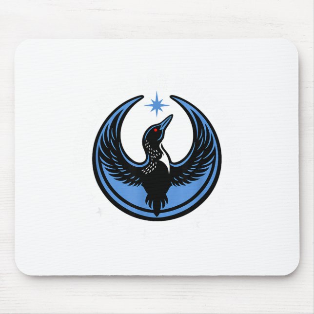 Minimal Minnesota Rebel New State Flag Mouse Mat (Front)