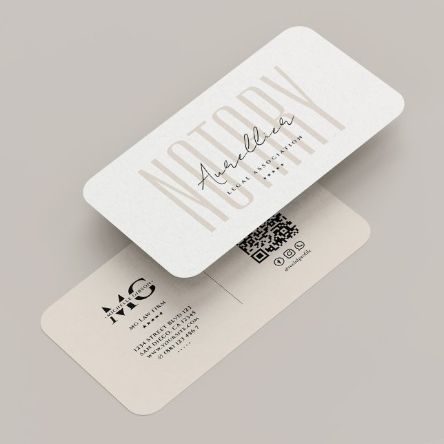 Minimal Mobile Notary Public Signing Agent Sand Business Card (Minimal Mobile Notary Public Signing Agent Sand Business Card
)