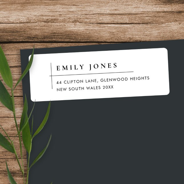 MINIMAL MODERN BLACK AND WHITE TYPOGRAPHY ADDRESS (Creator Uploaded)