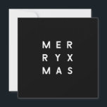 Minimal Modern Black Typography Photo Merry Xmas Holiday Card<br><div class="desc">Can be fully customised to suit your needs.

// Need help customising your design? Got other ideas? Feel free to contact me (Zoe) directly.

// Background colour and fonts can be changed to match your theme.</div>