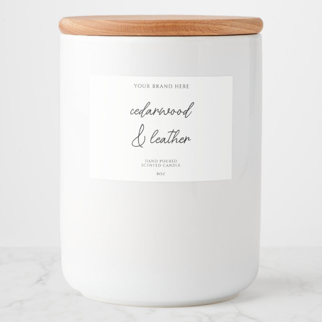 Minimal Modern Candle Product Label (Front)