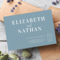 Minimal Modern Change of Date Wedding Postponement