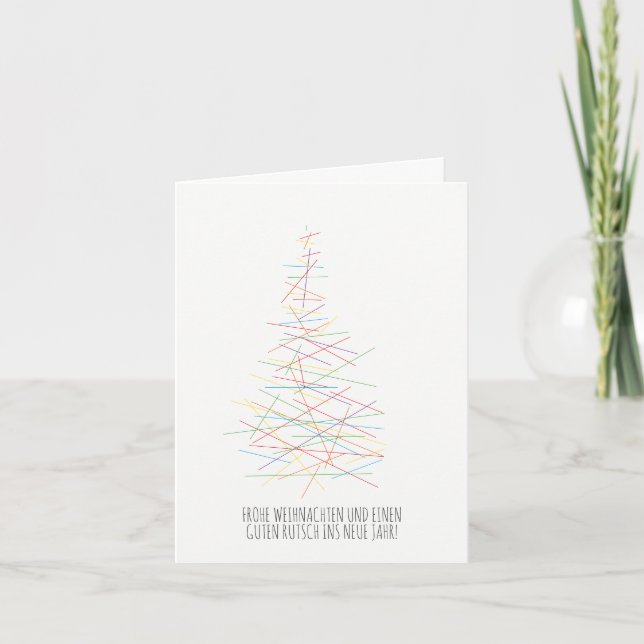 minimal, modern Christmas  Holiday Card (Front)
