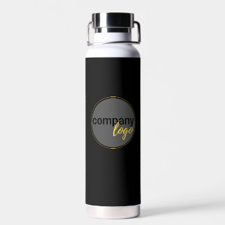 MINIMAL MODERN COMPANY BRAND BUSINESS LOGO BLACK WATER BOTTLE