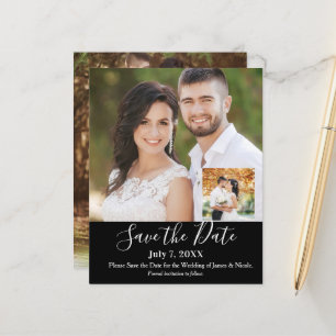 Minimal Modern Custom Pictures Photo Save the Date