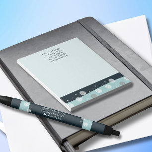Minimal Modern Dark Blue Cleaning Services  Notepad