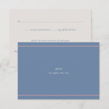 Minimal Modern Dusty Blue & Mauve Meal Selection