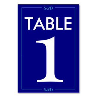 Minimal Modern Editable Wedding Table Number