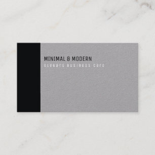 minimal & modern elegant black/grey business card