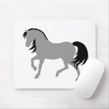 Minimal Modern Elegant Chic Simple Grey Horse