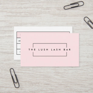 Minimal Modern Eyelash & Brows Business Business Card