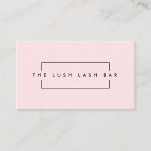 Minimal Modern Eyelash & Brows Business Card