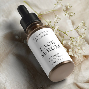 Minimal Modern Face Serum Bottle Wrapper Product