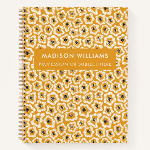 Minimal Modern Flowers Notebook