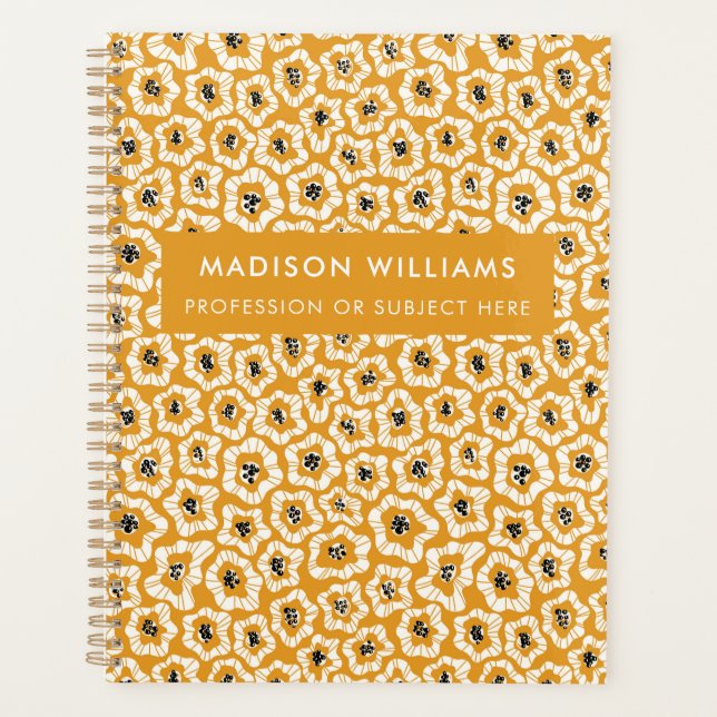 Minimal Modern Flowers Planner (Front)