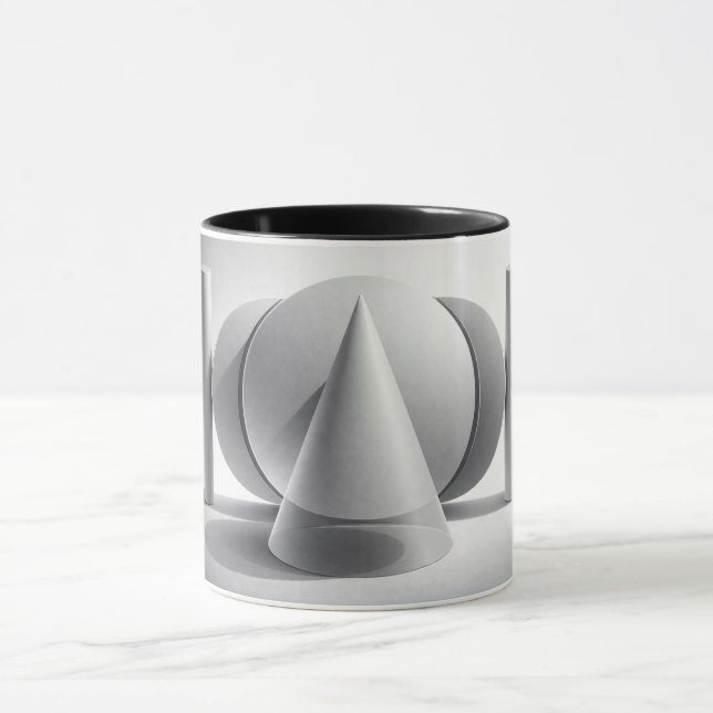 Minimal Modern Geometric Art  Mug (Center)