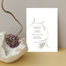 Minimal Modern Greige & Espresso Floral