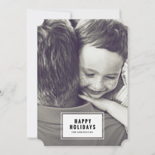 Minimal & Modern   Holiday Photo Card