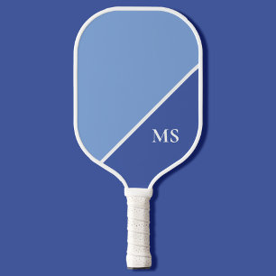 Minimal Modern Initials Monogram Pickleball Paddle