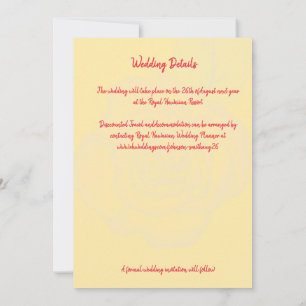 Minimal Modern Peace Rose Save the Date Wedding Invitation