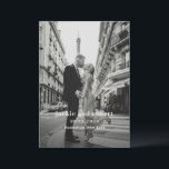 Minimal Modern Photo Wedding Program Programme<br><div class="desc">Modern wedding program featuring a simple yet elegant design with your event details in a minimal layout over your favourite photo.</div>