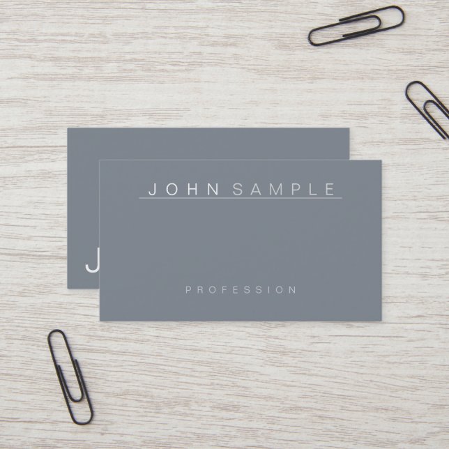 Minimal Modern Professional Design Elegant Business Card (Front/Back In Situ)